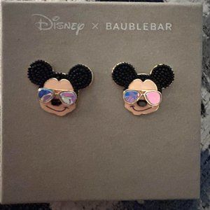 Disney X Baublebar Mickey Mirrored Sunglasses Earrings